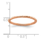 Sterling Silver Stackable Expressions Pink-plated Twisted Ring