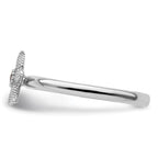 Sterling Silver Stackable Expressions Garnet Starfish Ring