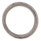 Sterling Silver Stackable Expressions Black-plated Textured Ring