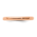 Sterling Silver Stackable Expressions Pink-plated Polished Ring