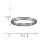 Sterling Silver Stackable Expressions Rhodium Satin Ring