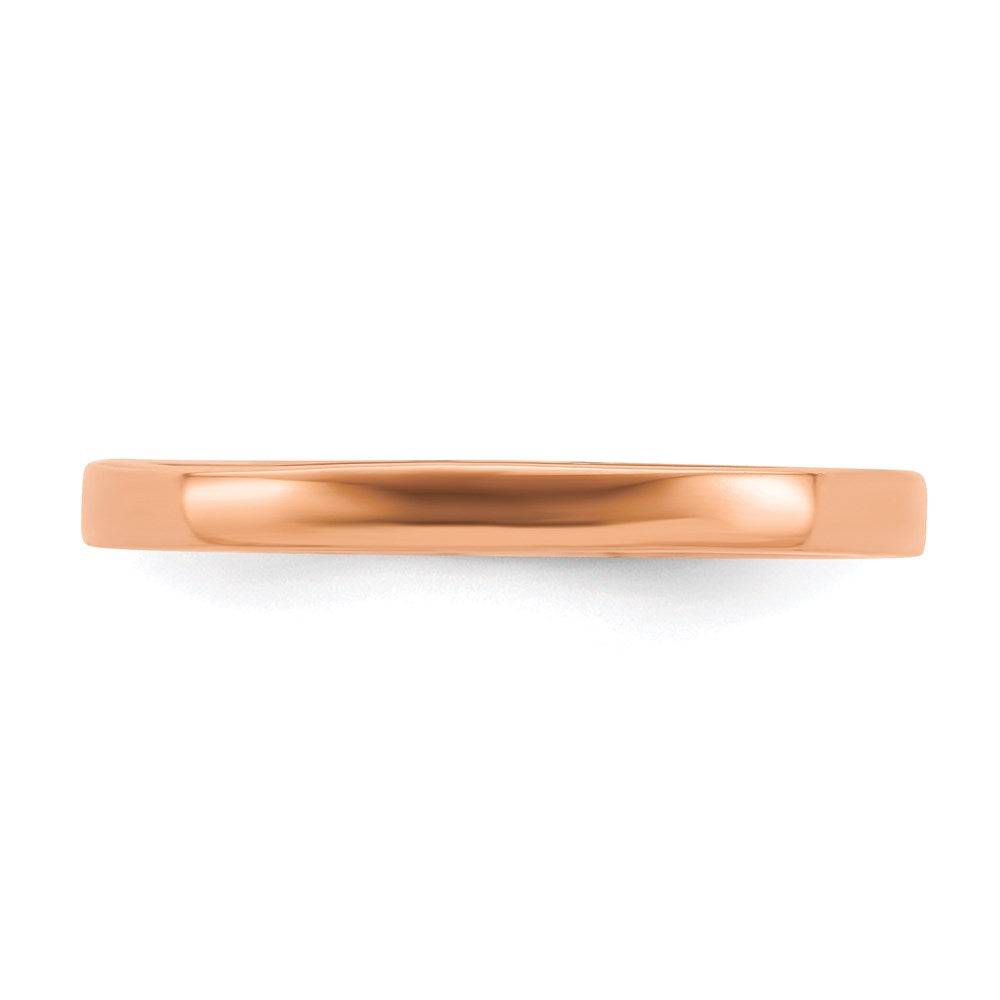 Sterling Silver Stackable Expressions Pink-plated Polished Ring