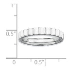 Sterling Silver Stackable Expressions Rhodium Ring