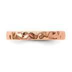 Sterling Silver Stackable Expressions Pink-plated Ring