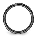 Sterling Silver Stackable Expressions Black-plated Ring