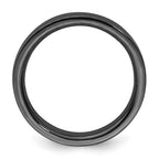 Sterling Silver Stackable Expressions Black-plated Ring