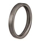 Sterling Silver Stackable Expressions Black-plated Satin Ring