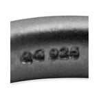 Sterling Silver Stackable Expressions Black-plated Satin Ring