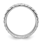 Sterling Silver Stackable Expressions Rhodium Ring