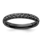 Sterling Silver Stackable Expressions Black-plated Ring
