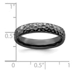 Sterling Silver Stackable Expressions Black-plated Ring