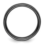 Sterling Silver Stackable Expressions Black-plated Polished Ring