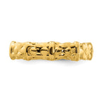 Sterling Silver Stackable Expressions Gold-plated Ring