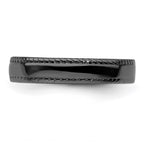 Sterling Silver Stackable Expressions Black-plated Ring