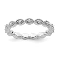 Sterling Silver Stackable Expressions Diamond Ring