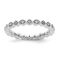 Sterling Silver Stackable Expressions Diamond Ring