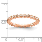 Sterling Silver Stackable Expressions Diamond Pink-plated Ring