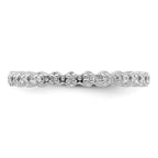 Sterling Silver Stackable Expressions Diamond Ring