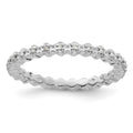 Sterling Silver Stackable Expressions Diamond Ring