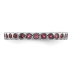 Sterling Silver Stackable Expressions Pink Tourmaline Ring
