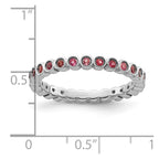 Sterling Silver Stackable Expressions Pink Tourmaline Ring