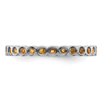 Sterling Silver Stackable Expressions Citrine Ring