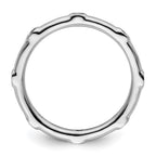Sterling Silver Stackable Expressions Aquamarine Ring