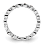 Sterling Silver Stackable Expressions Garnet Ring