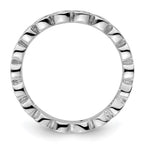 Sterling Silver Stackable Expressions Aquamarine Ring