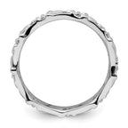 Sterling Silver Stackable Expressions Polished Fleur De Lis Ring