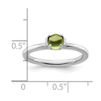 Sterling Silver Stackable Expressions Polished Peridot Ring