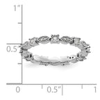 Sterling Silver Stackable Expressions Polished Diamond Ring