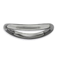 Sterling Silver Stackable Expressions Polished Black-plate Wave Ring