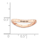 Sterling Silver Stackable Expressions Polished Pink-plate Wave Ring