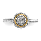 Sterling Silver & 14k Stackable Expressions White Topaz Ring