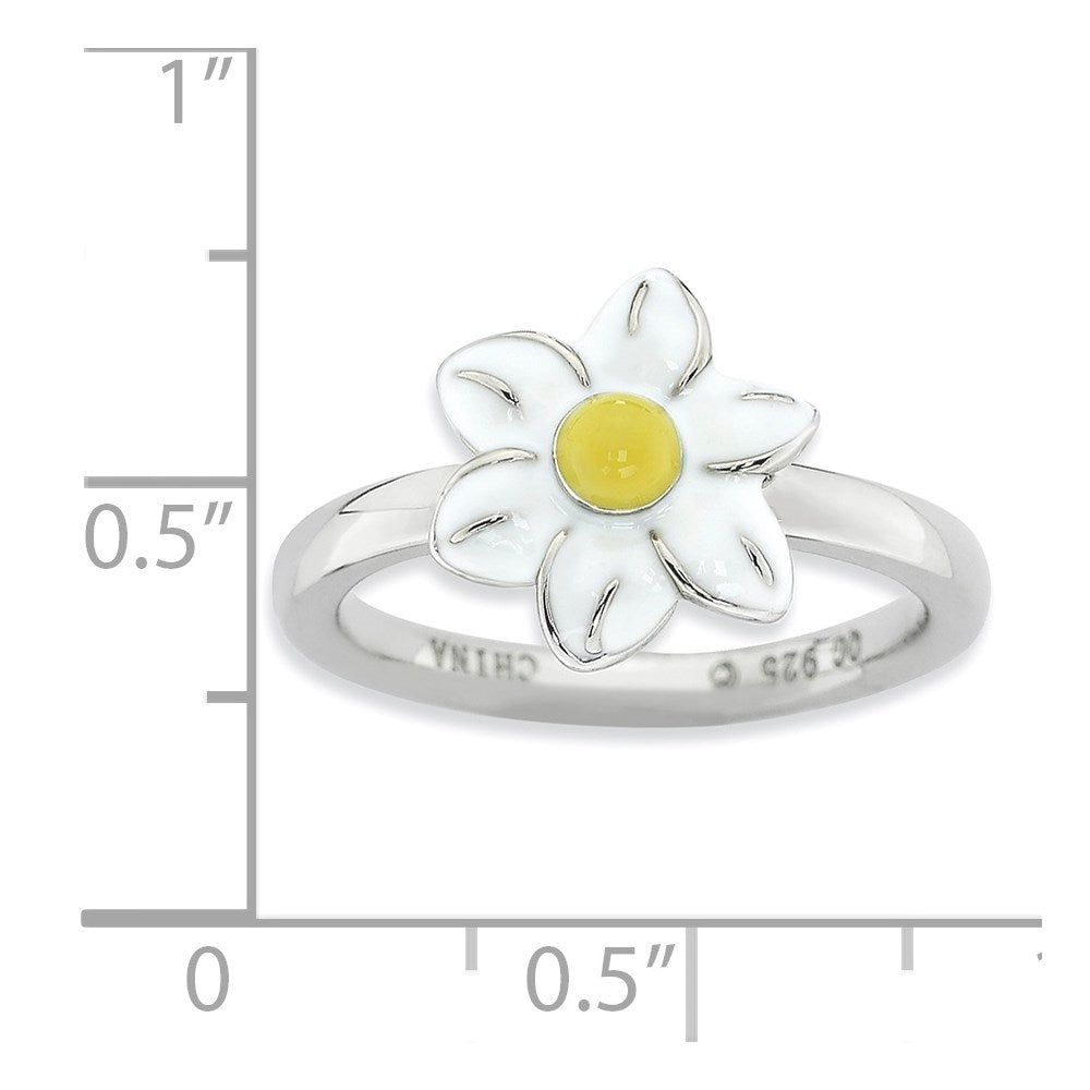Sterling Silver Stackable Expressions Jonquil Ring