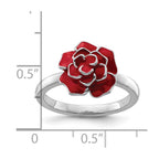 Sterling Silver Stackable Expressions Rose Ring