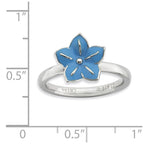 Sterling Silver Stackable Expressions Morning Glory Ring