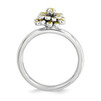 Sterling Silver Stackable Expressions Calendula Ring