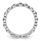Sterling Silver Stackable Expressions January Crystal Ring