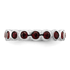 Sterling Silver Stackable Expressions January Crystal Ring
