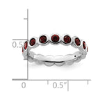 Sterling Silver Stackable Expressions January Crystal Ring