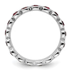 Sterling Silver Stackable Expressions February Crystal Ring