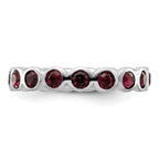 Sterling Silver Stackable Expressions February Crystal Ring