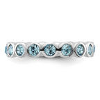 Sterling Silver Stackable Expressions March Crystal Ring