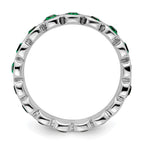 Sterling Silver Stackable Expressions May Crystal Ring