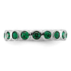 Sterling Silver Stackable Expressions May Crystal Ring