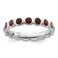 Sterling Silver Stackable Expressions June Crystal Ring