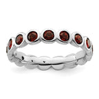 Sterling Silver Stackable Expressions June Crystal Ring