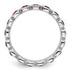 Sterling Silver Stackable Expressions July Crystal Ring